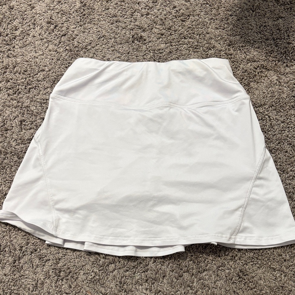 White Athletic Skirt